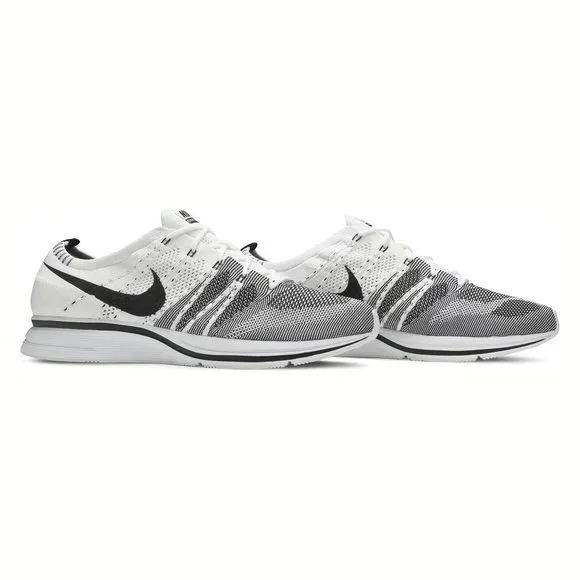 Nike | Shoes | Nike Flyknit Trainer 27 Mens White Black Size  display picture 1